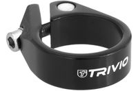 Trivio - zadelpenklem aluminium zwart 31.8mm