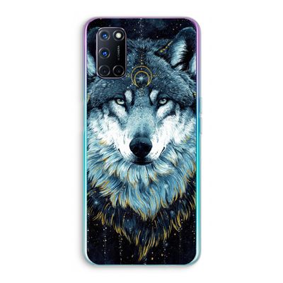 Darkness Wolf: Oppo A52 Transparant Hoesje