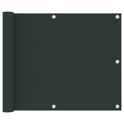 VidaXL Balkonscherm 75x400 cm oxford stof donkergroen