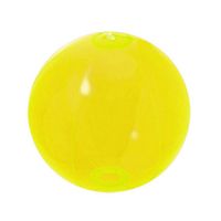 Opblaasbare strandbal neon geel 30 cm - thumbnail