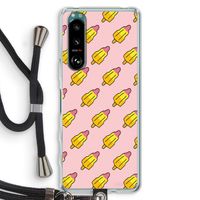 Waterijsjes: Sony Xperia 5 III Transparant Hoesje met koord