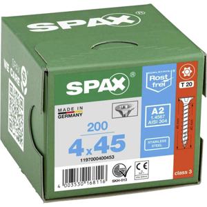 SPAX 1197000400453 Houtschroef 4 mm 45 mm T-STAR plus RVS A2 200 stuk(s)
