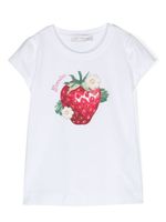 Monnalisa t-shirt à imprimé graphique - Blanc