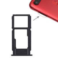 SIM-kaarthouder + SIM-kaarthouder / Micro SD-kaart lade voor tegenstander R11s(Black)