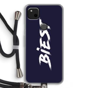 Biest: Pixel 4a Transparant Hoesje met koord