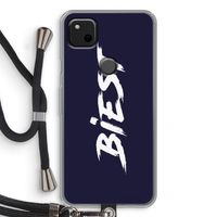 Biest: Pixel 4a Transparant Hoesje met koord
