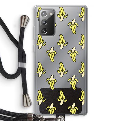 Bananas: Samsung Galaxy Note 20 / Note 20 5G Transparant Hoesje met koord