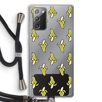 Bananas: Samsung Galaxy Note 20 / Note 20 5G Transparant Hoesje met koord