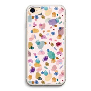 Terrazzo Memphis Pink: iPhone 7 Transparant Hoesje