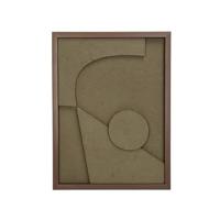 HD Collection Wanddeco D Abstract - Groen - Papier - 30x40x3cm (BxHxD)