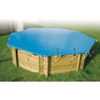 Winter- en veiligheidsafdekking voor houten zwembad - UBBINK - Rechthoekig 200x350 - Dikte 550g - Voldoet aan NF P 90-308