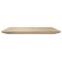 Wandplank eiken 60 bij 20 cm van 3 cm dik massief hout met verjongde facetrand - Zwevend te monteren Wandplank eiken 60 bij 20 cm van 3 cm dik massief hout met verjongde facetrand - Zwevend te monteren