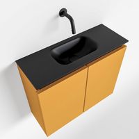 Toiletmeubel Mondiaz Ture | 60 cm | Meubelkleur Ocher | Eden wastafel Urban Midden | Zonder kraangat