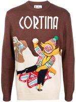 MC2 Saint Barth pull Cortina en maille intarsia - Marron