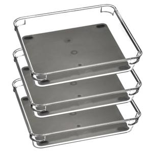 Keuken lade organizer bakje - Set van 3x stuks - 1-vaks - Tidy Smart serie - kunststof - 16 x 23 x 4