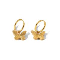 Gouden Oorbellen met Vlindertjes