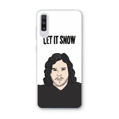 Let It Snow: Samsung Galaxy A70 Transparant Hoesje