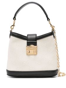 Gucci Pre-Owned petit sac à main à motif GG embossé - Blanc