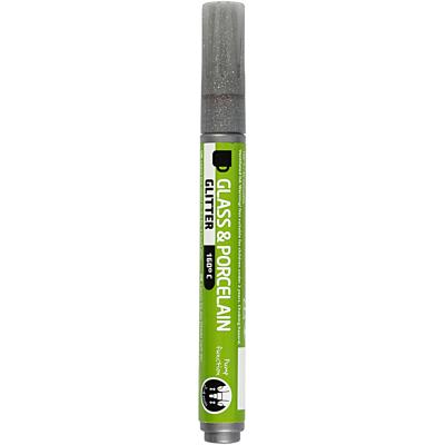 Creativ Company Glas- en porseleinstift glitter semi-dekkend - grijs