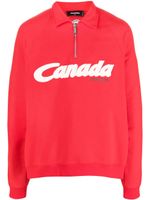 DSQUARED2 sweat en coton à logo imprimé - Rouge