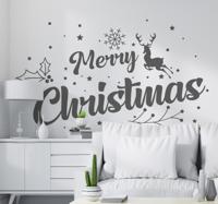 Kerststickers Vrolijke kerstsamenstelling Kerststickers Vrolijke kerstsamenstelling