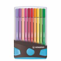 Stabilo Pen 68 in 20 Kleuren Antraciet/Blauw - thumbnail