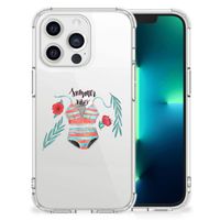 Apple iPhone 13 Pro Stevig Bumper Hoesje Boho Summer - thumbnail