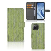 Xiaomi 11 Lite 5G NE | Mi 11 Lite | Book Style Case | Green Wood Xiaomi 11 Lite 5G NE | Mi 11 Lite | Book Style Case | Green Wood