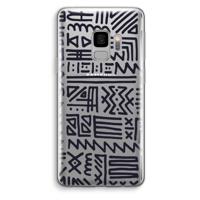 Marrakech print: Samsung Galaxy S9 Transparant Hoesje - thumbnail
