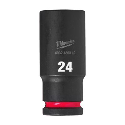 Milwaukee Accessoires SHOCKWAVE Krachtdop 1/2" lang 24 mm | 1 stuk - 4932480342