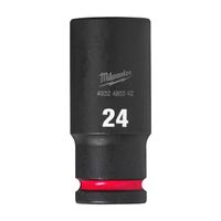 Milwaukee Accessoires SHOCKWAVE Krachtdop 1/2" lang 24 mm | 1 stuk - 4932480342