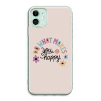 Happy days: iPhone 11 Transparant Hoesje