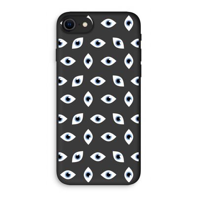 Eyes pattern: iPhone SE 2020 Biologisch afbreekbaar hoesje