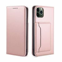 iPhone 7 hoesje - Bookcase - Pasjeshouder - Portemonnee - Kunstleer - Rose Goud - thumbnail