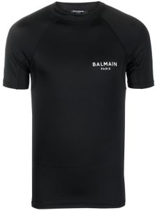 Balmain t-shirt à logo imprimé - Noir