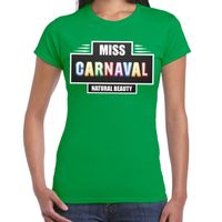 Miss Carnaval verkleed t-shirt groen voor dames