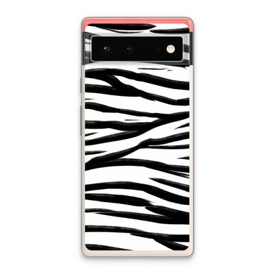 Zebra pattern: Google Pixel 6 Transparant Hoesje