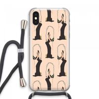 Pop Some Kim: iPhone XS Max Transparant Hoesje met koord Pop Some Kim: iPhone XS Max Transparant Hoesje met koord