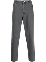 Brunello Cucinelli jean à coupe droite - Gris