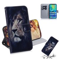Leeuw patroon gekleurde tekening horizontale Flip lederen case voor Huawei mate 20 Pro met houder & card slots & portemonnee