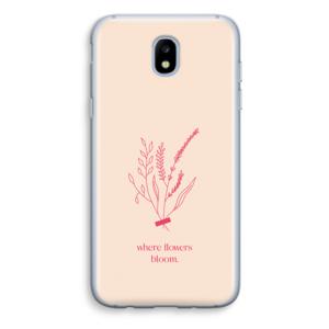 Where flowers bloom: Samsung Galaxy J5 (2017) Transparant Hoesje