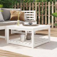 Tuintafel 82,5x82,5x45 cm massief grenenhout wit Tuintafel 82,5x82,5x45 cm massief grenenhout wit