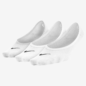 Nike Lightweight Vrouw Onzichtbare sokken Zwart, Wit 3 paar/paren