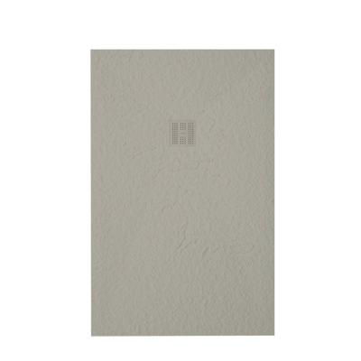 ZEZA Grade Douchebak - 140x100cm - antislip - antibacterieel - mineraalmarmer - rechthoek - mat new pearl (beige) 400000000000019850