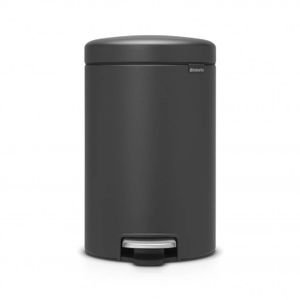 Brabantia newIcon pedaalemmer 12 liter met kunststof binnenemmer - Mineral Infinite Grey