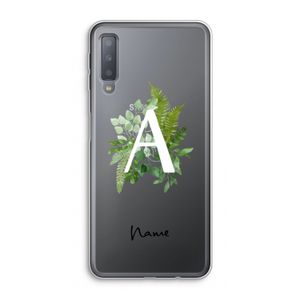 Green Brush: Samsung Galaxy A7 (2018) Transparant Hoesje