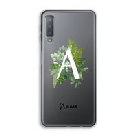 Green Brush: Samsung Galaxy A7 (2018) Transparant Hoesje