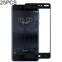 25 stuks volledige lijm volledige cover Screen Protector gehard glas film voor Nokia 5