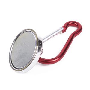 Magneet met karabijnhaak - karabiner - tot 15 kg - musketon
