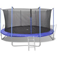 VidaXL 142093 recreatie- en achtertuintrampoline Buiten Rond Zonder veren Bovengrondse trampoline